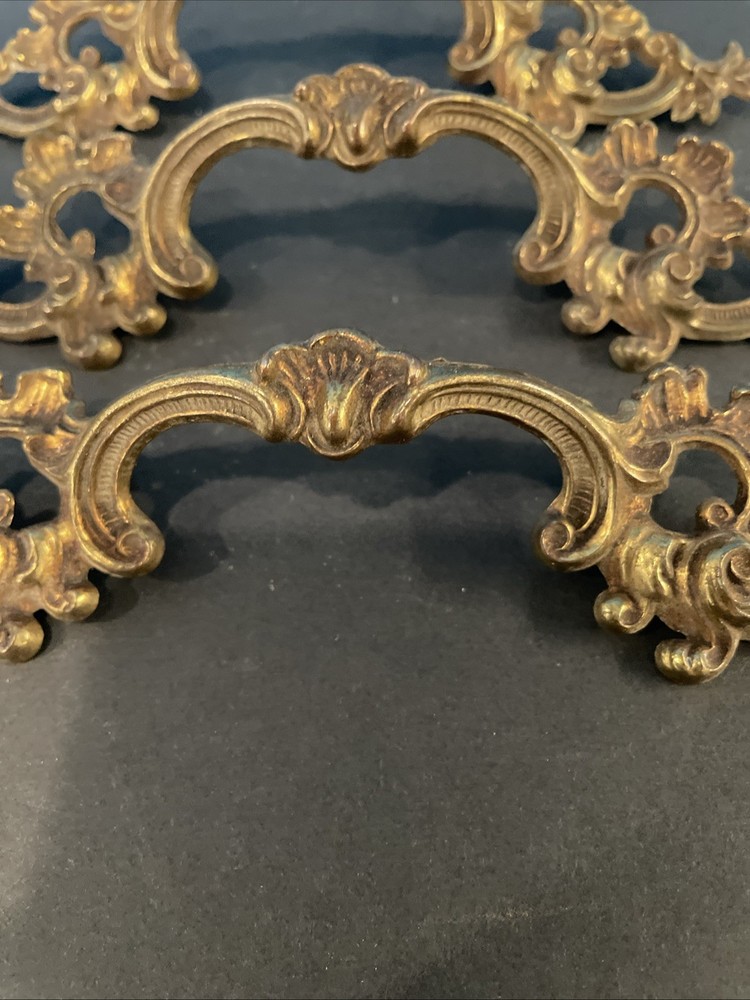 VTG Long Brass Drawer Pulls