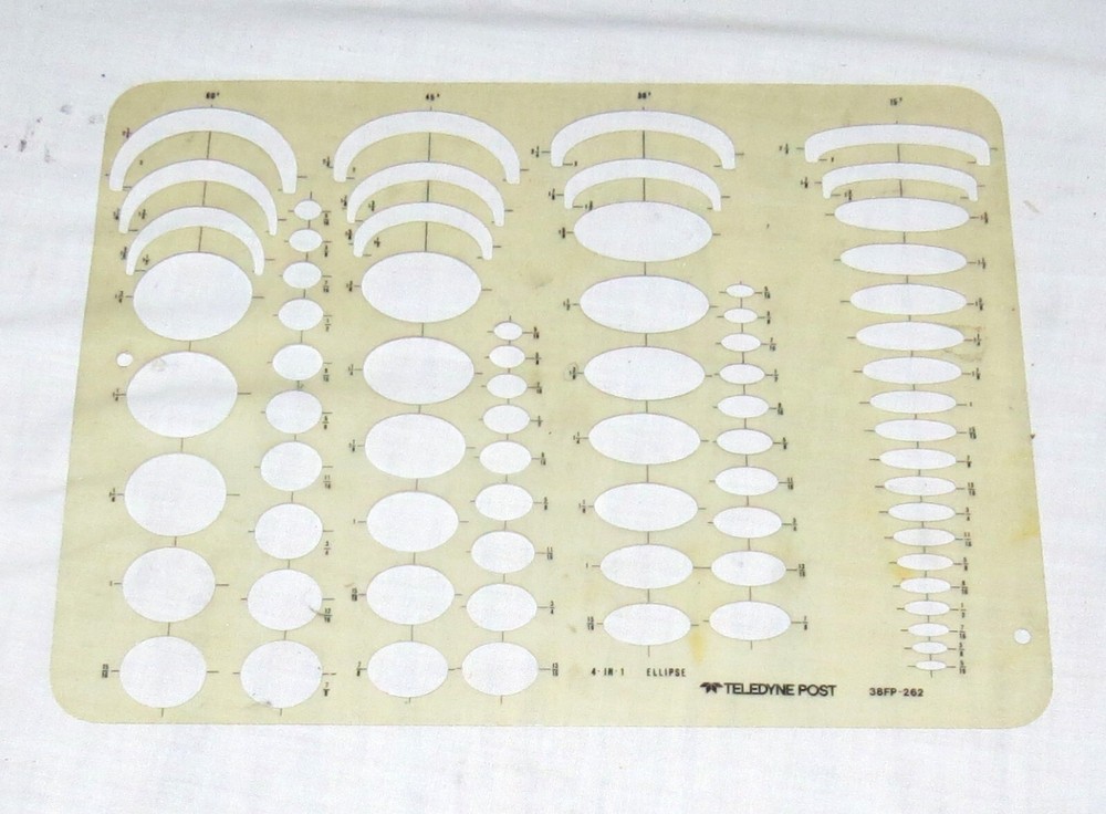 Teledyne Post Template 38FP-262 Ellipse