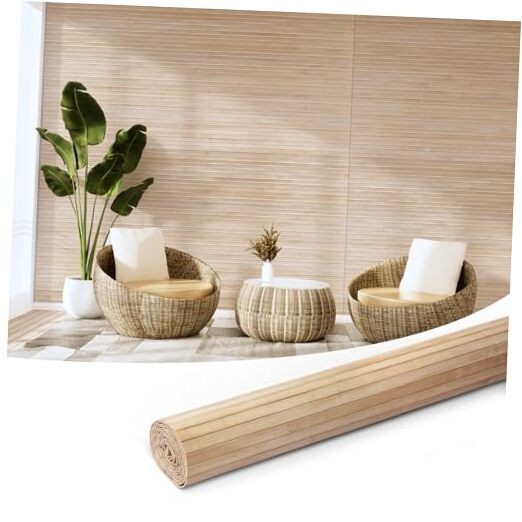 Natural Bamboo Wall Panel for Interior Wall Decor, 48" x 96" Carbonized