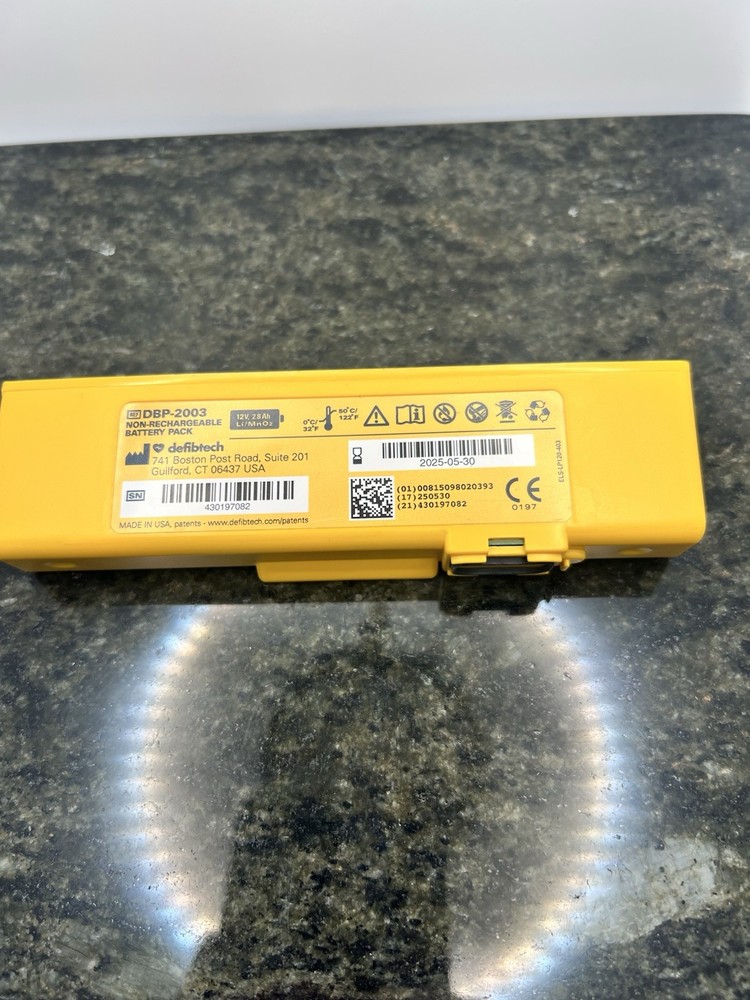 Defibtech Defibrillator Battery DBP-2003 AED Replacement Exp MAY 2025 Untested
