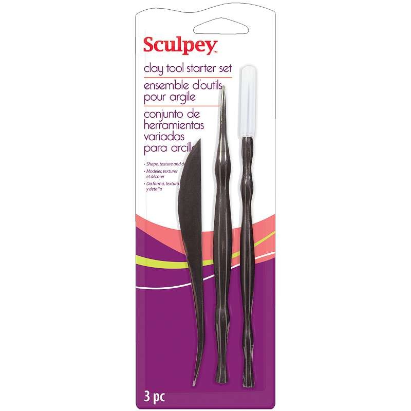 Sculpey Clay Tool Starter Set 3/Pkg