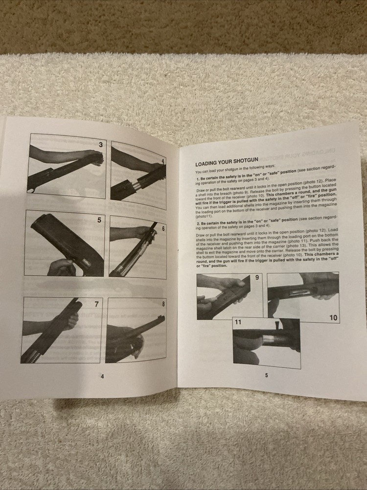 Tristar Semi Automatic Shotgun Instruction Manual