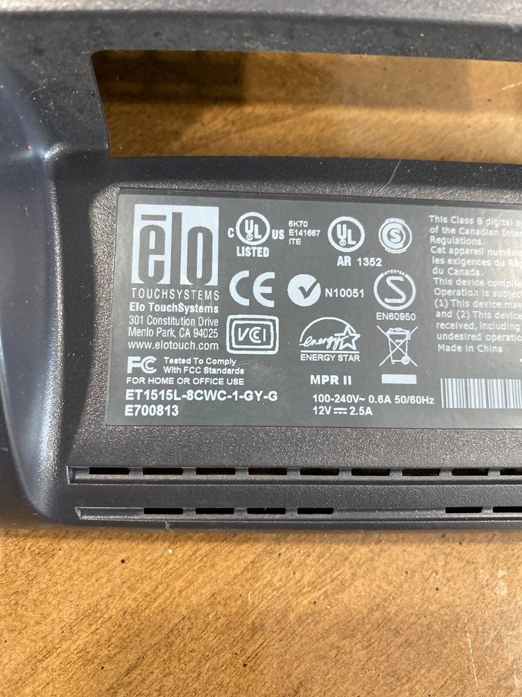 ELO ET1515L Plastic Body