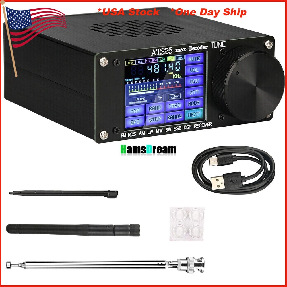 HamGeek ATS25max-Decoder Si4732 Full Band Receiver DSP SW Official+Activation