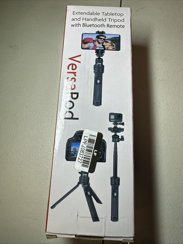 Sunpak Versapod Extendable/Tabletop/Handheld Tripod with Bluetooth Remote NEW