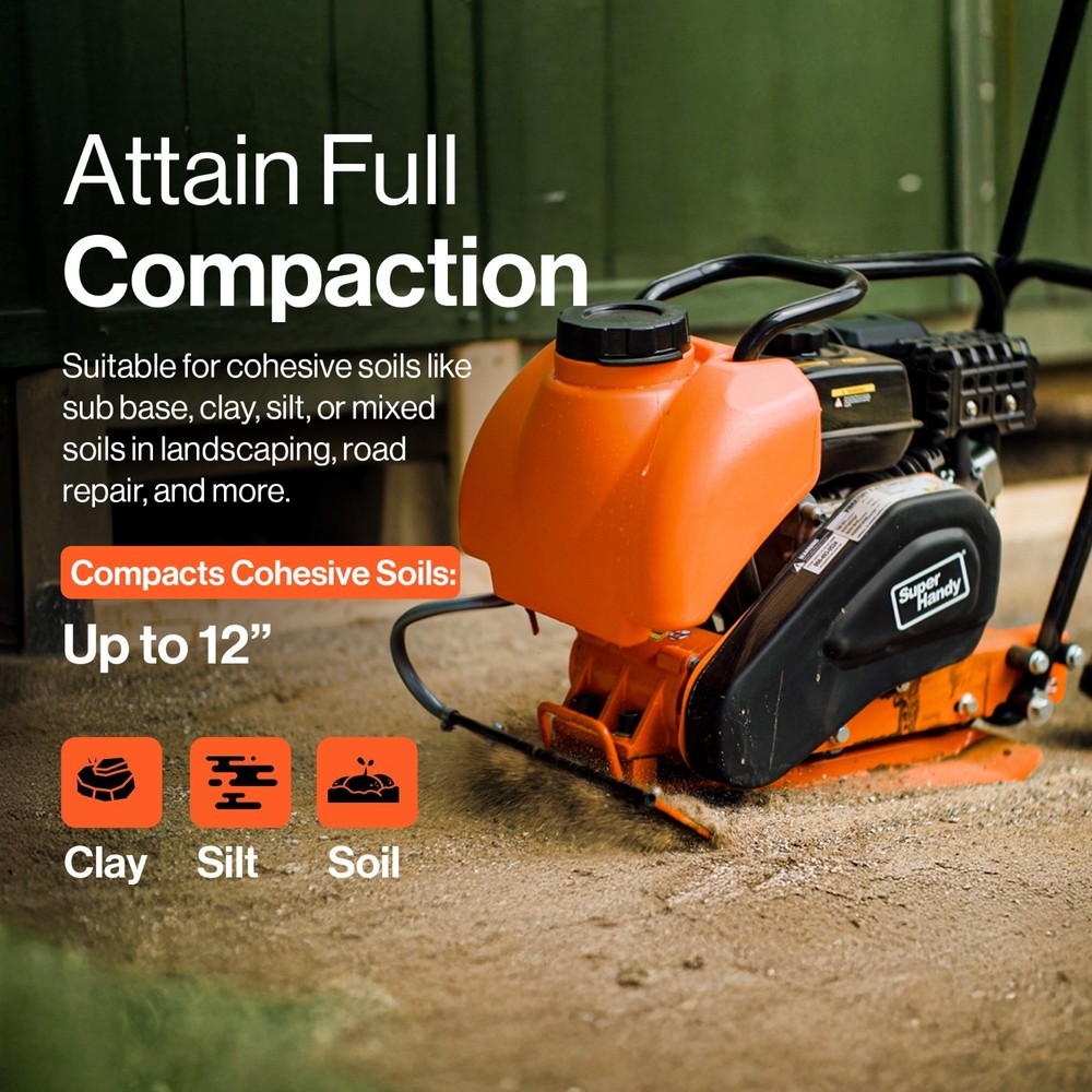 SuperHandy Plate Compactor Heavy Duty 7HP