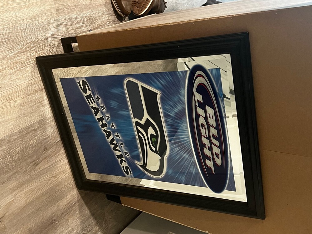 Seahawks bud light nfl mirror