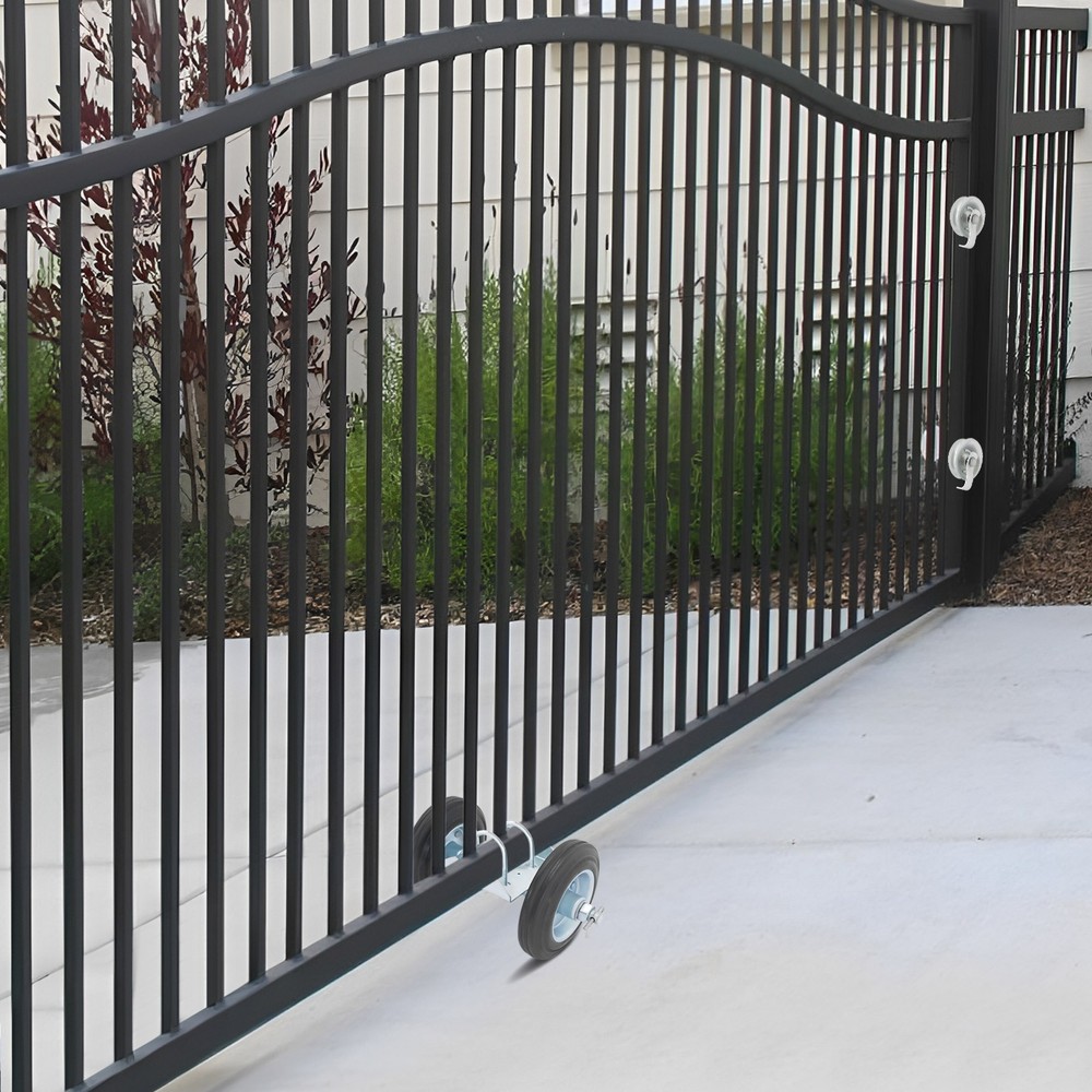 600lbs Rolling Gate Hardware Kit, Heavy Duty Sliding Gate Rollers Wheels Kit