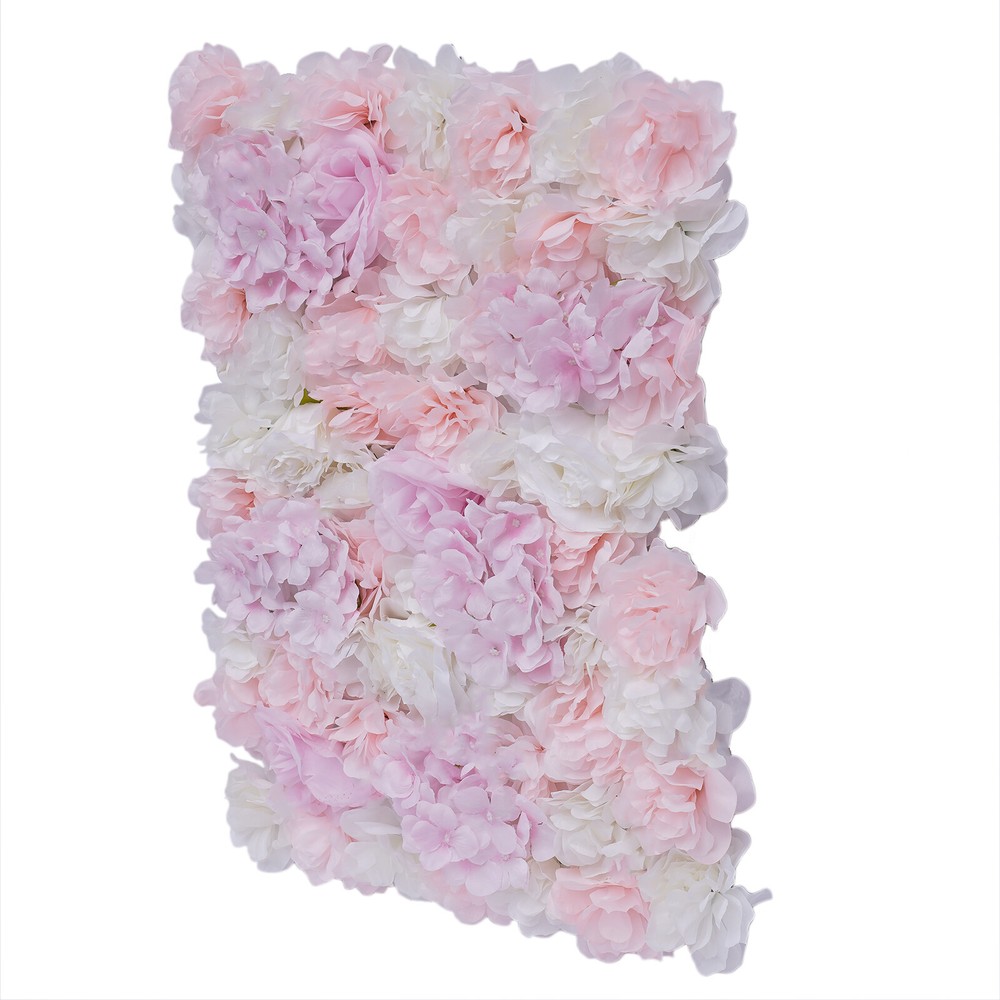 12 pcs Artificial Hydrangea Flower Wall Panel Party Garden Wedding Party Decor