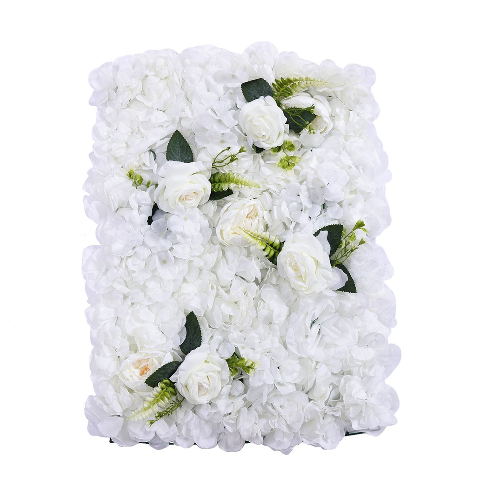 6 Pcs Artificial Flower Wall Panels 24" x 16" Flower Wall Panel Wedding Decor US