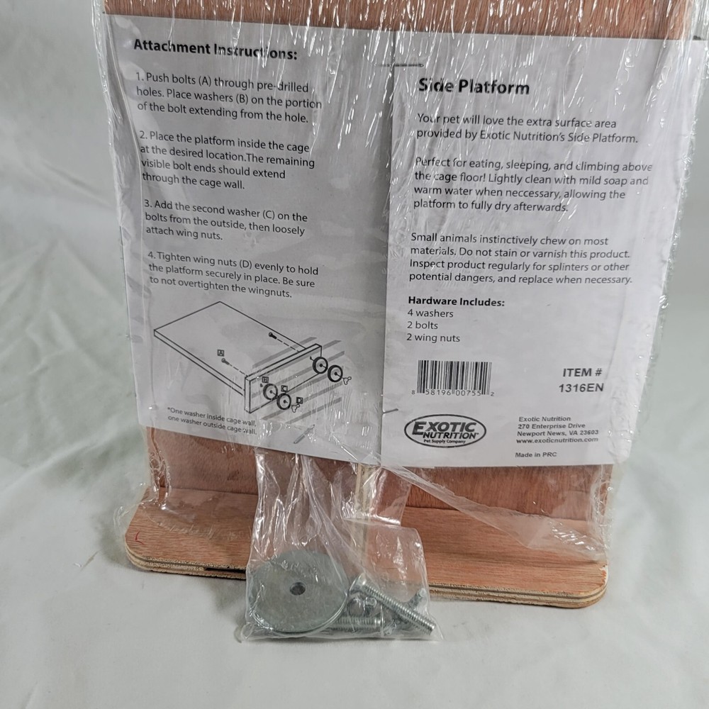 Side Platform Attachment- Hardware Included - Exoric Nutrition Pet Supply