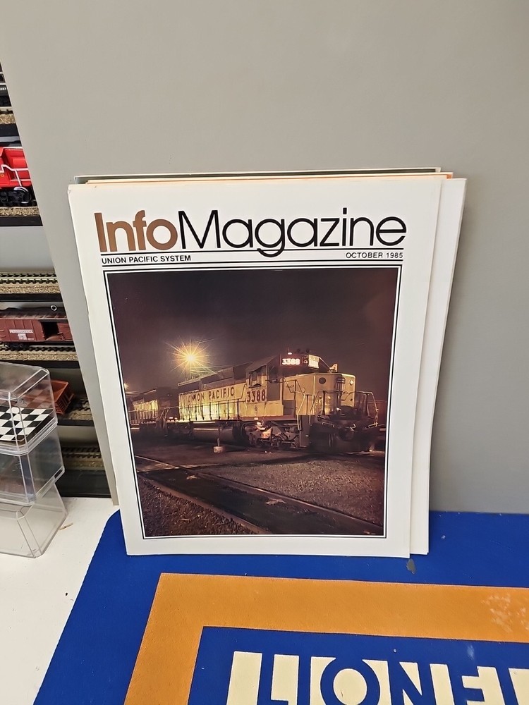 Info Magazine Union Pacific System 1985 Full Year Complete 12 Issues.