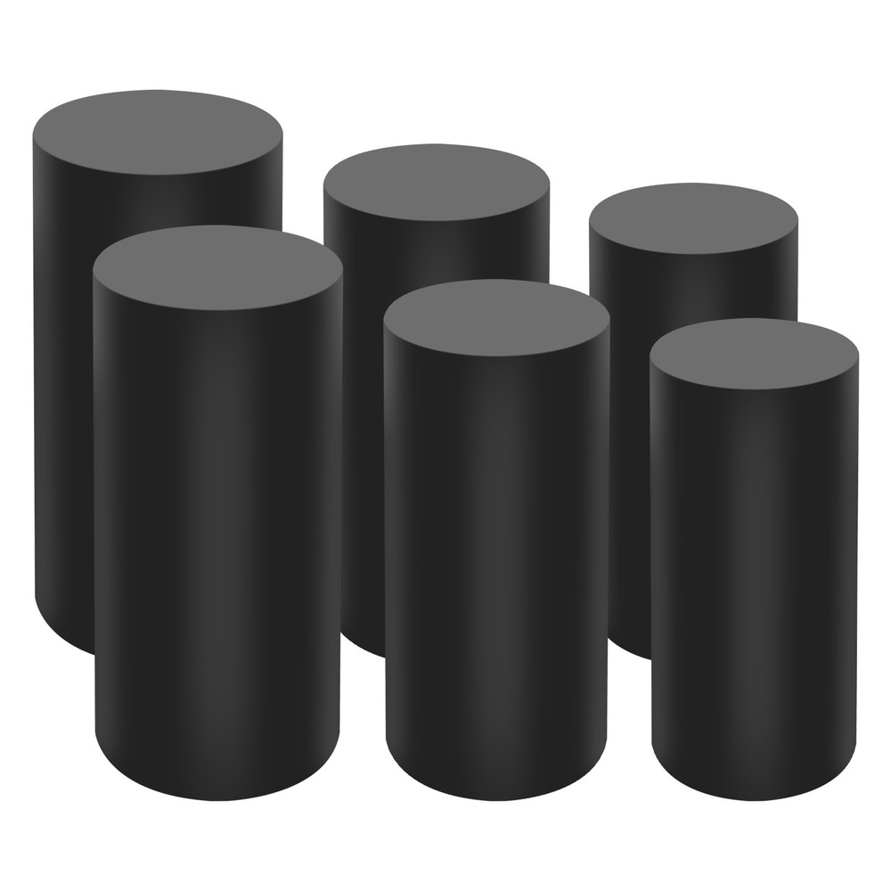 6pcs Multi-purpose Metal Display Stand Round Column Riser Retail Wedding Party