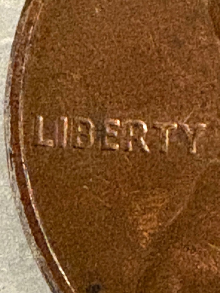 1990 no mint mark penny with multiple errors