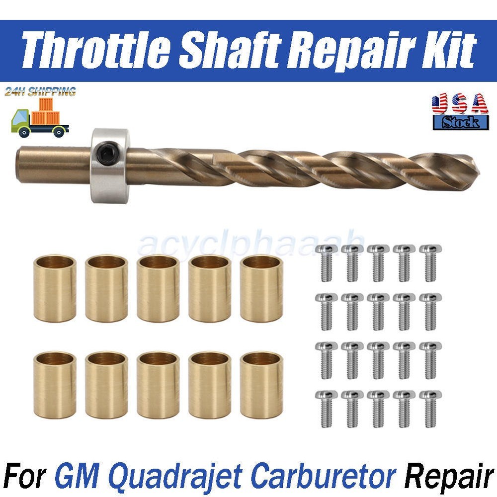 For Quadrajet Primary Bushing Kit Custom Self Guiding Drill Bit Bushings Screws