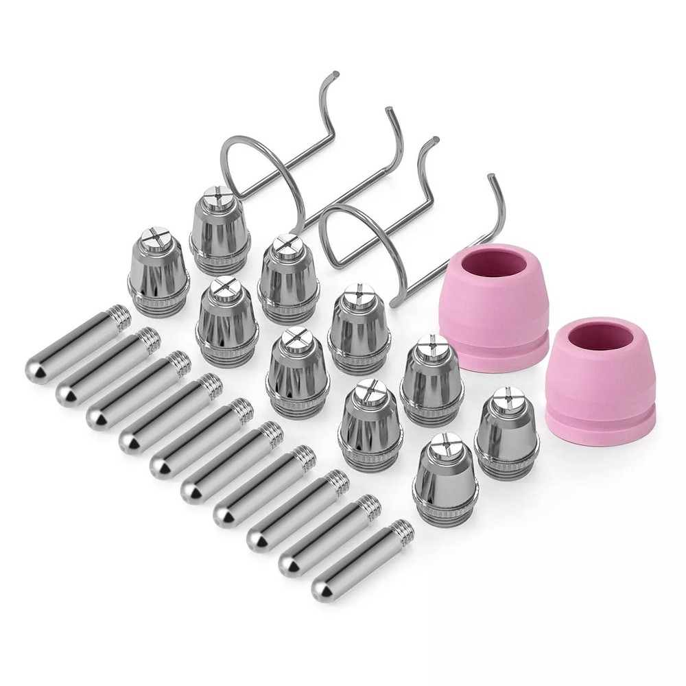 24pcs Plasma Cutter Torch Consumables Tip Applicable for DIY metal processing