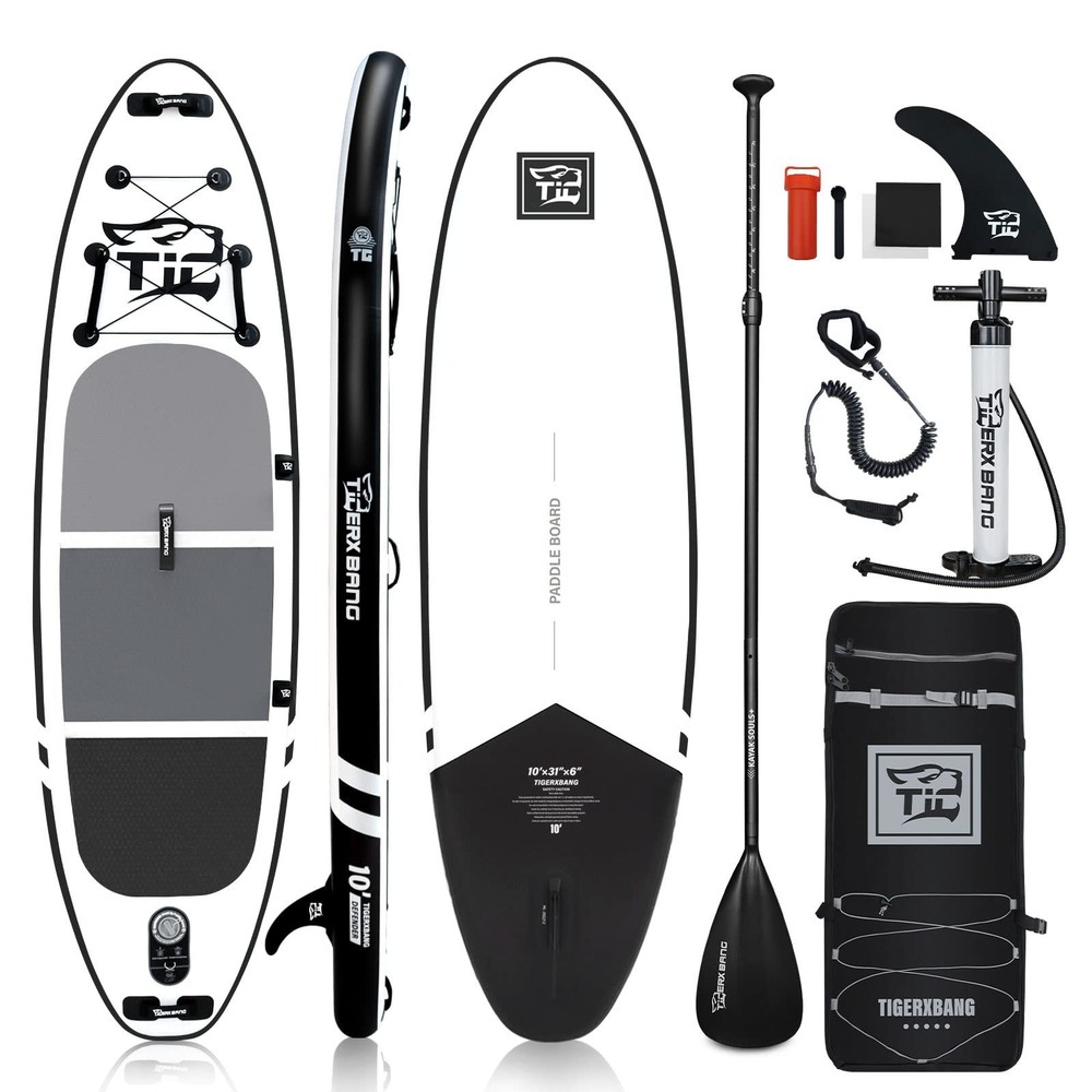 Inflatable Paddle Board with Premium SUP Board Accessories, Allround Paddle B...