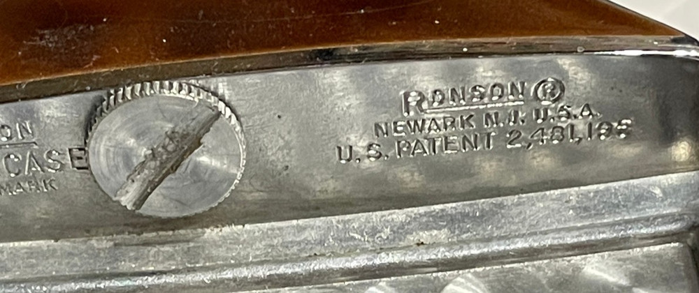 RONSON Mastercase Lighter & Cig Case Combo. SHABBY BOX, NOT WORKING. Vintage.