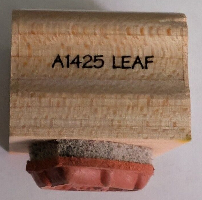 Wood/Rubber Stamp Leaf A1425 Tree Leaf