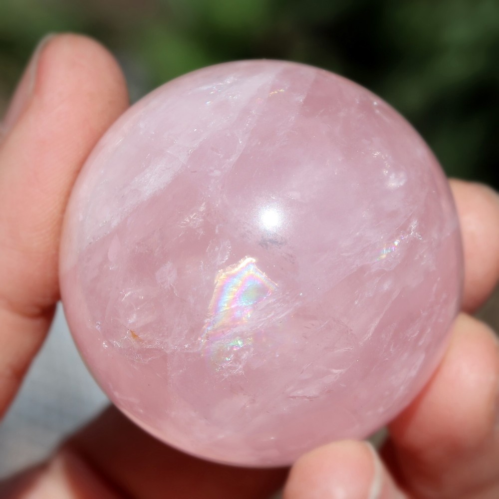 Rose Quartz Sphere, Approximately 41 mm (RQ86)