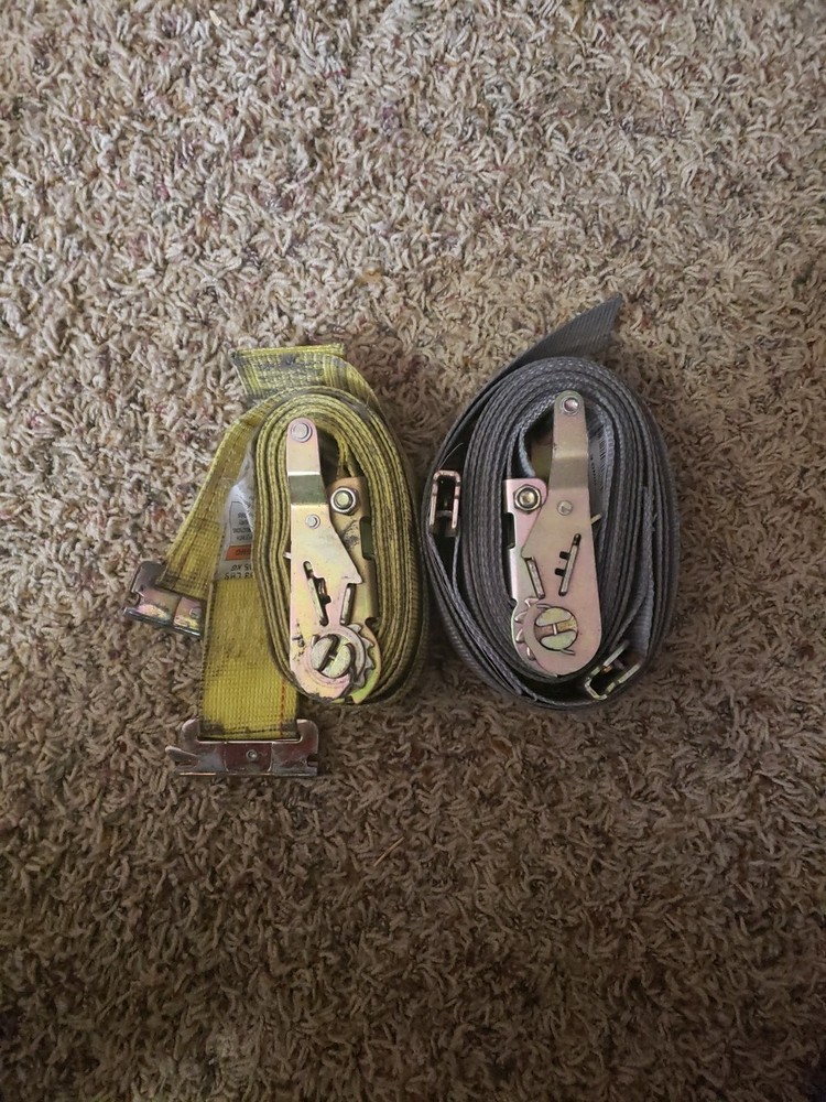 E Track 2" x 16' Logistic Cargo Ratchet Strap