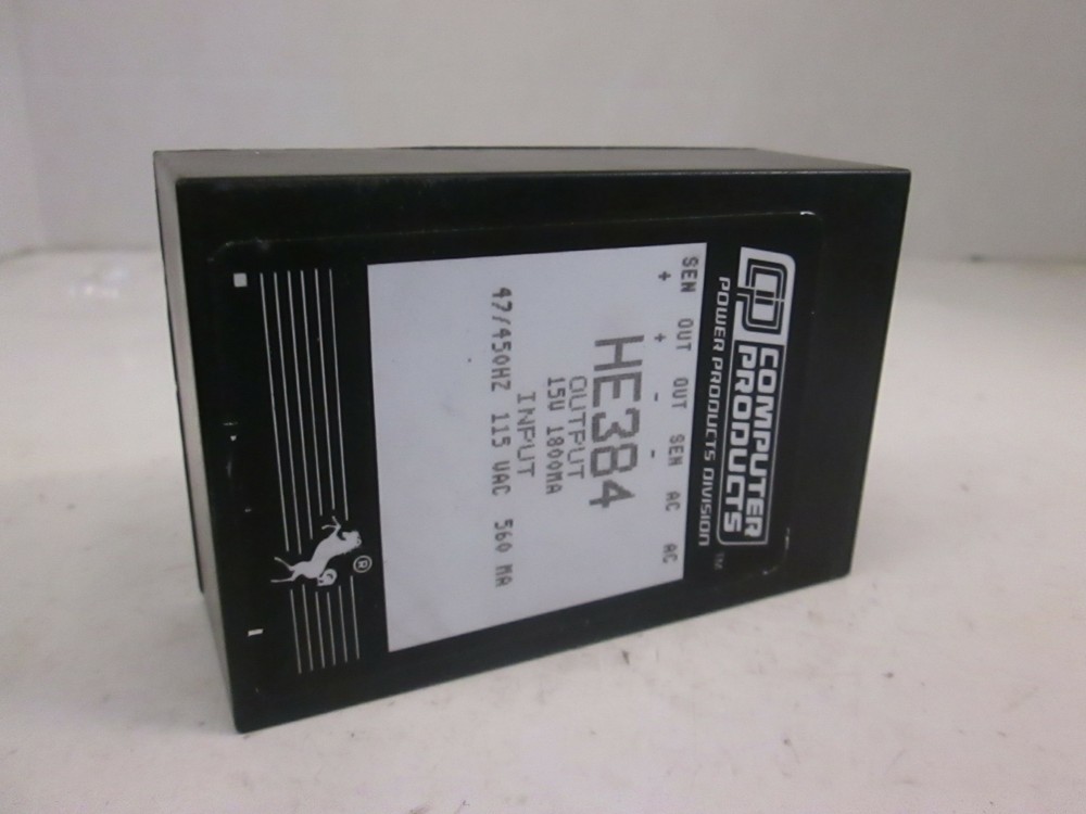 Computer Products HE384 Power Supply, 115VAC, Used