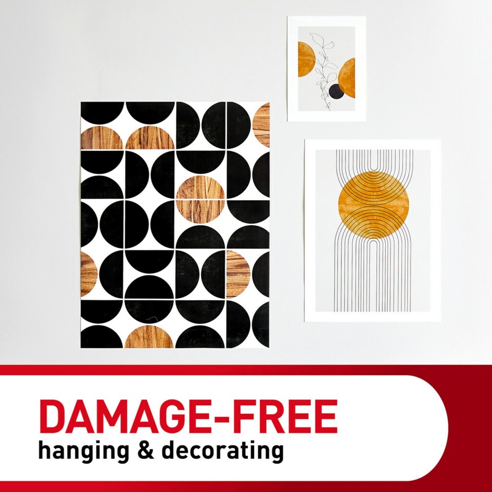 Damage-Free Poster Strips for Easy Wall Hanging | 400 Command Strips