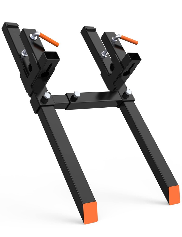 Clamp On Pallet Fork Tractor Forks Adjustable Stabilizer Bar Tractor Bucket Fork