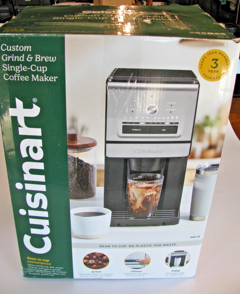 Cuisinart Custom Grind & Brew™ Single-Cup Coffee Maker DGB 30 Tested Complete