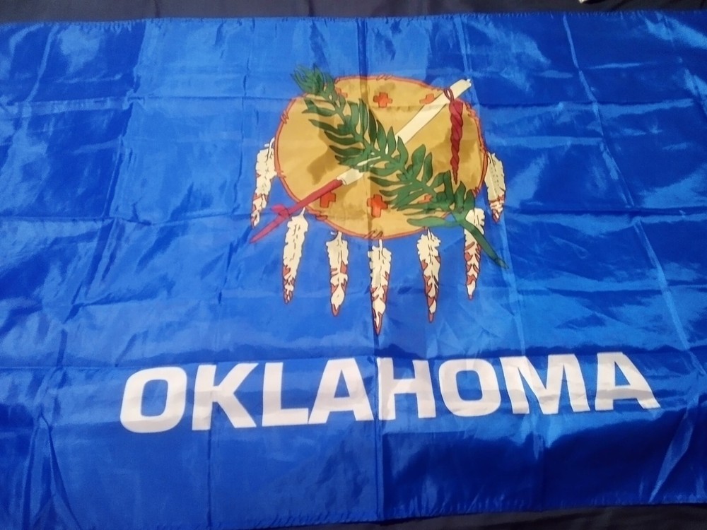 OKLAHOMA POLYESTER US STATE FLAG 3 x 5 FEET
