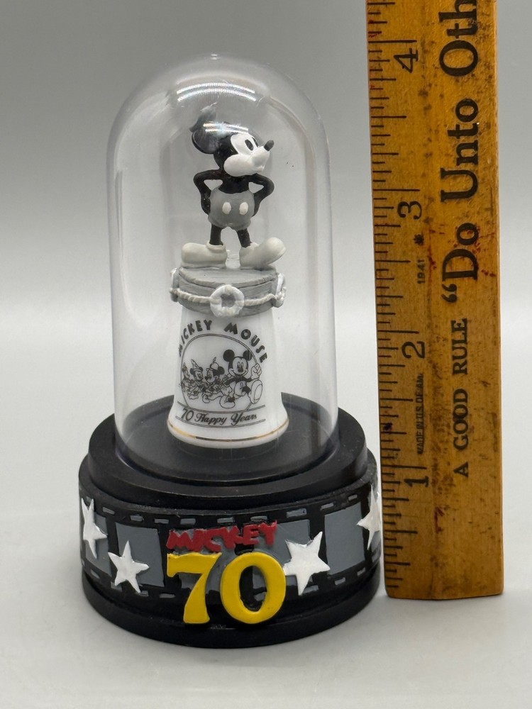 THIMBLE Disney Mickey Mouse 70th Anniversary Happy Years Thimble