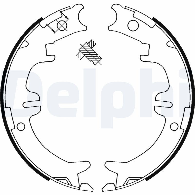 Brake Shoe Set DELPHI LS1892