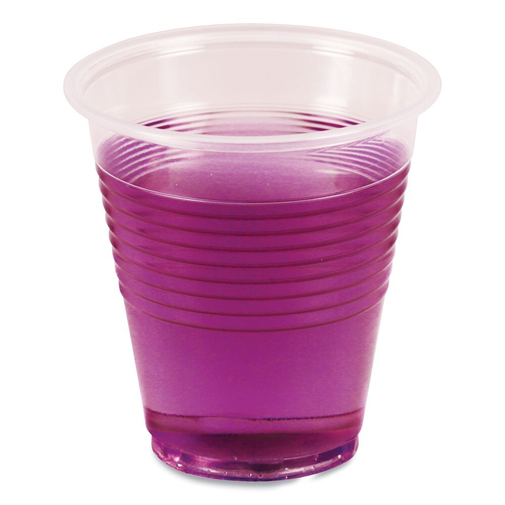 Boardwalk TRANSCUP3PK 3 oz. Plastic Cold Cups - Translucent (125/PK) New