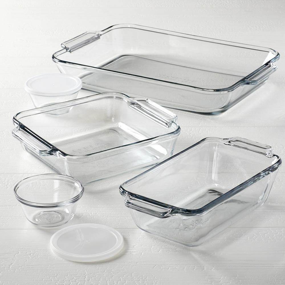 Anchor Hocking Tempered Glass Bakeware Set, 7 Piece Set