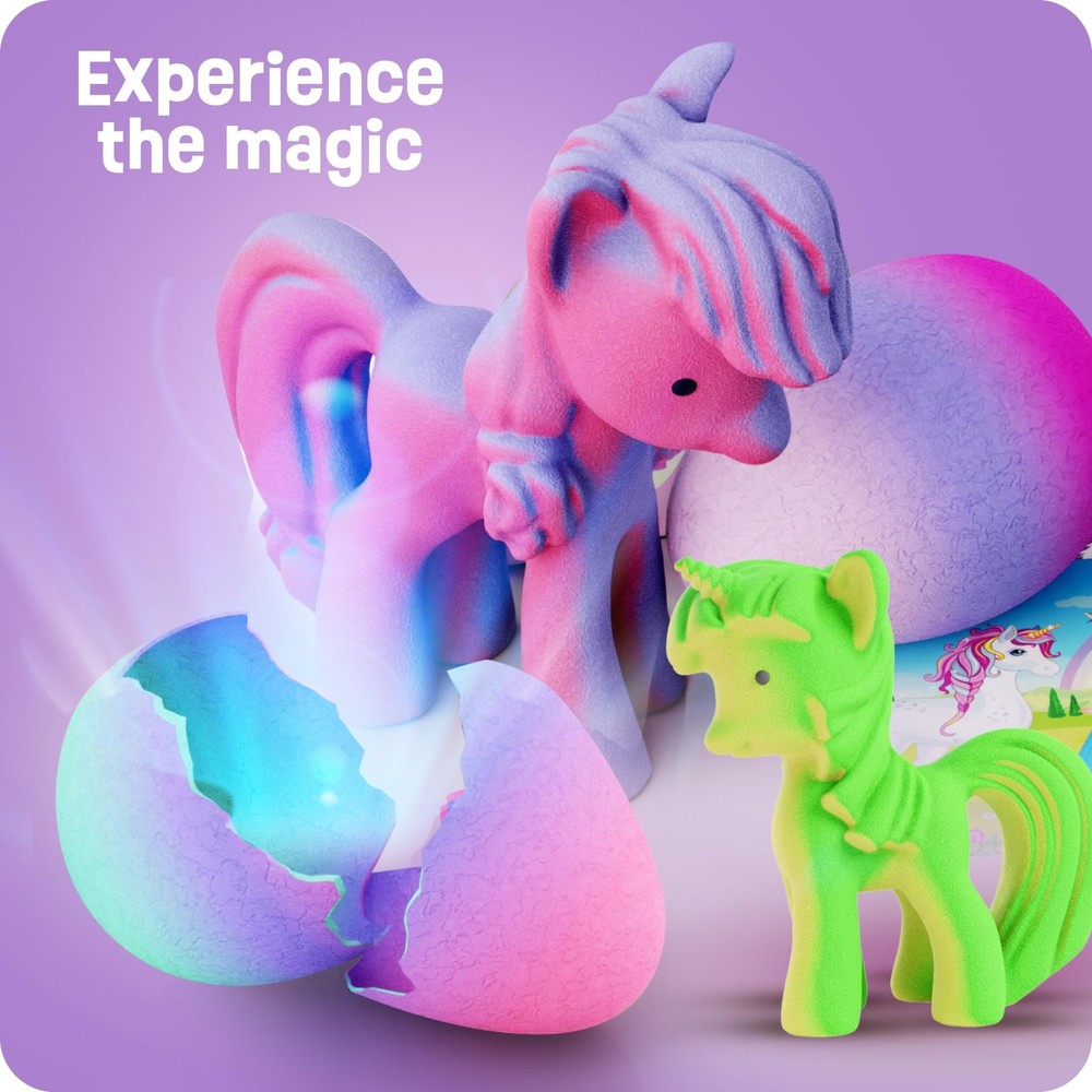 Dan&Darci Unicorn Hatching Surprise Eggs for Kids - Easter Medium,