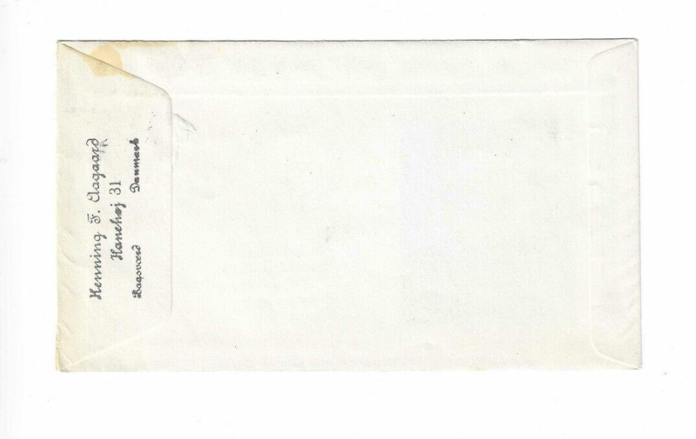 DENMARK 1971 FDC Hans Egede - sent to Canada
