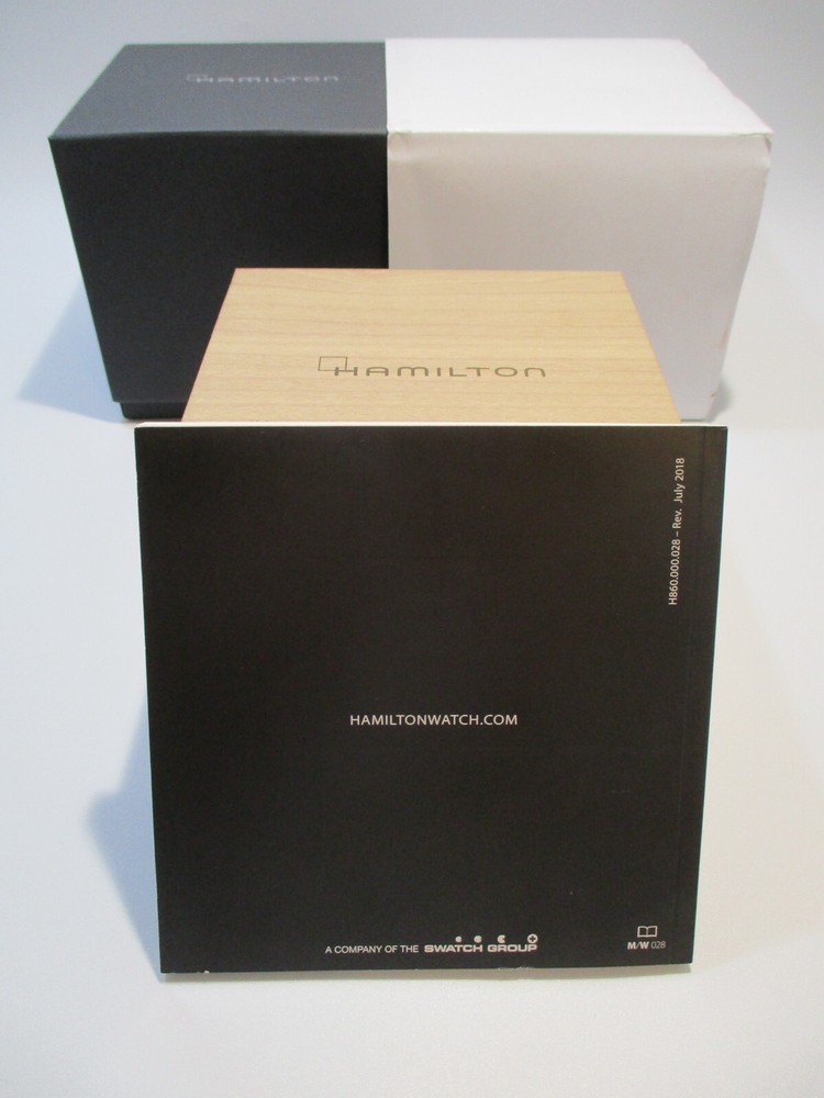 HAMILTON Box Set + 2018 Automatic & Quartz Watch & Chronograph Instructions Book