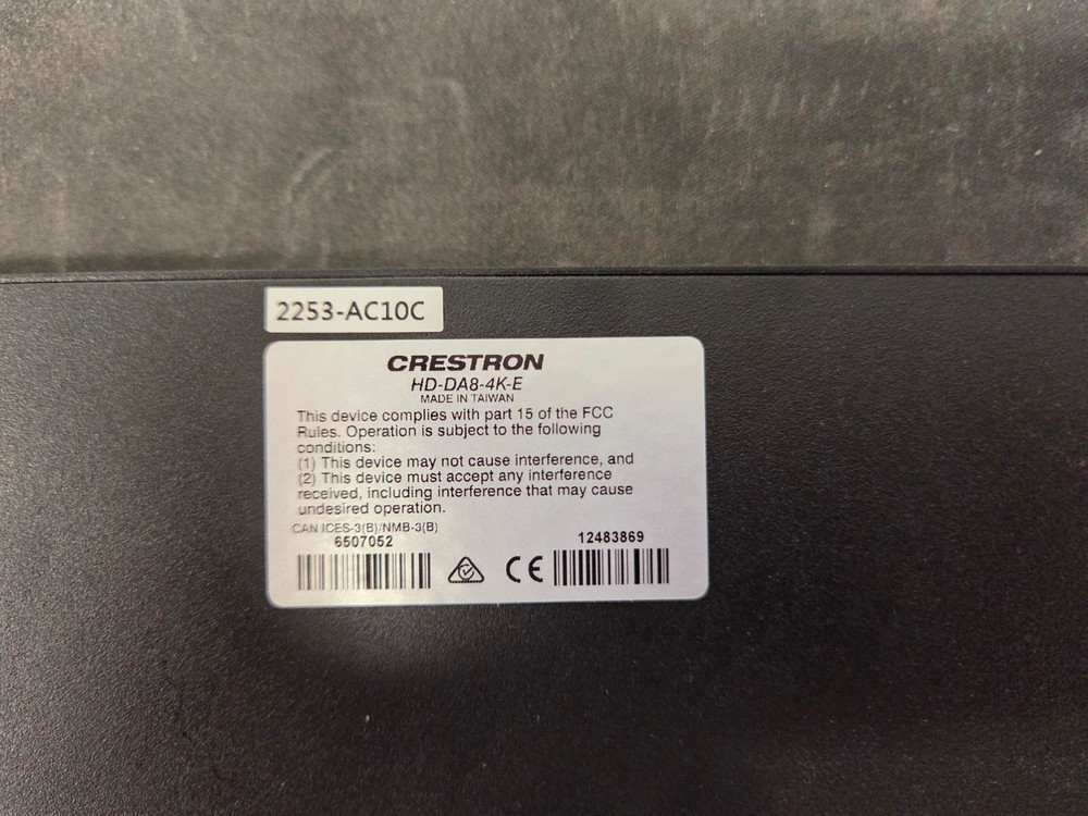 Crestron HD-DA8-4K-E Distribution Amplifier