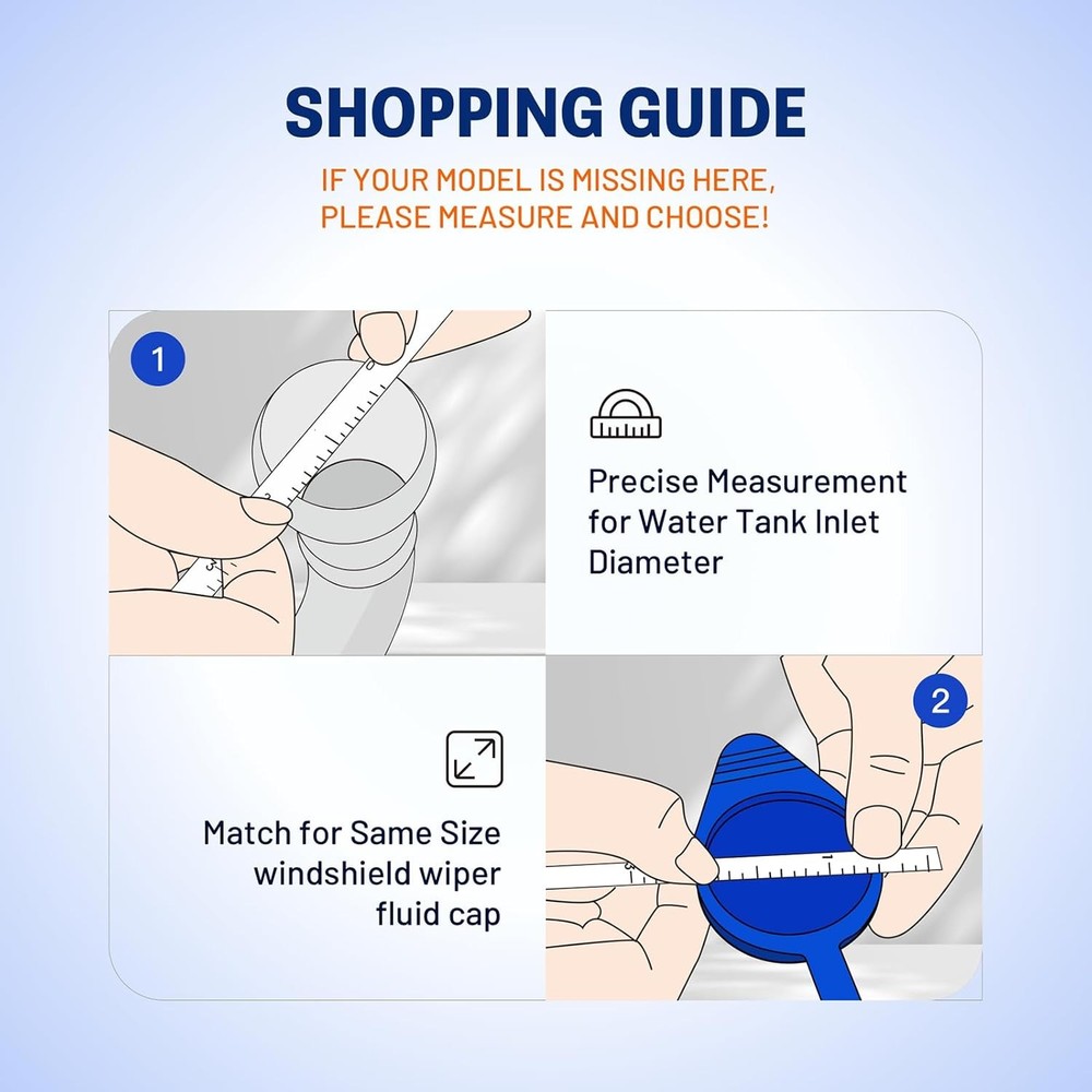 Windshield Washer Reservoir Cap Replacement for Ford Vehicles