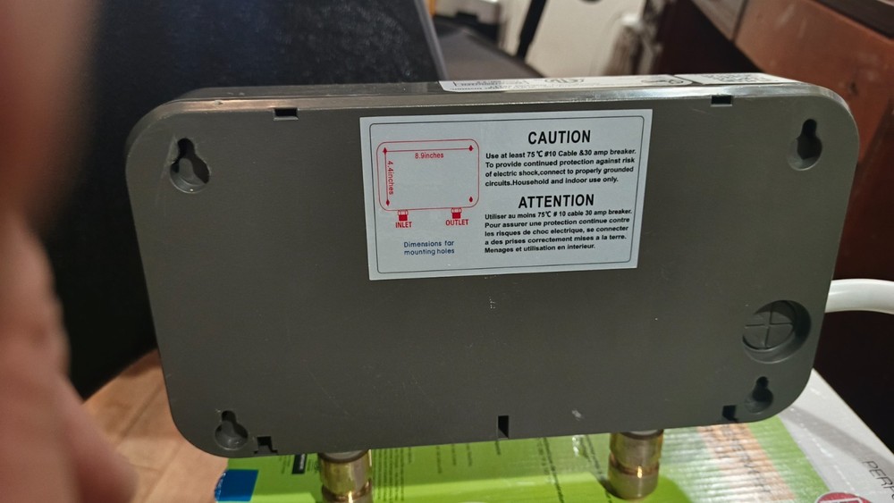 Rheem RETEX-06 6 kW 1.0 GPM Electric Tankless Water Heater - Gray