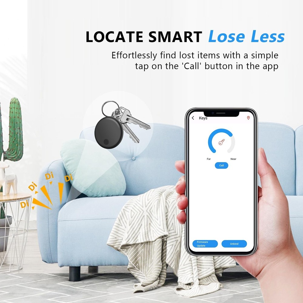 Air Tracker Tags with Location History, Smart Bluetooth Tracker Tag for Andro...