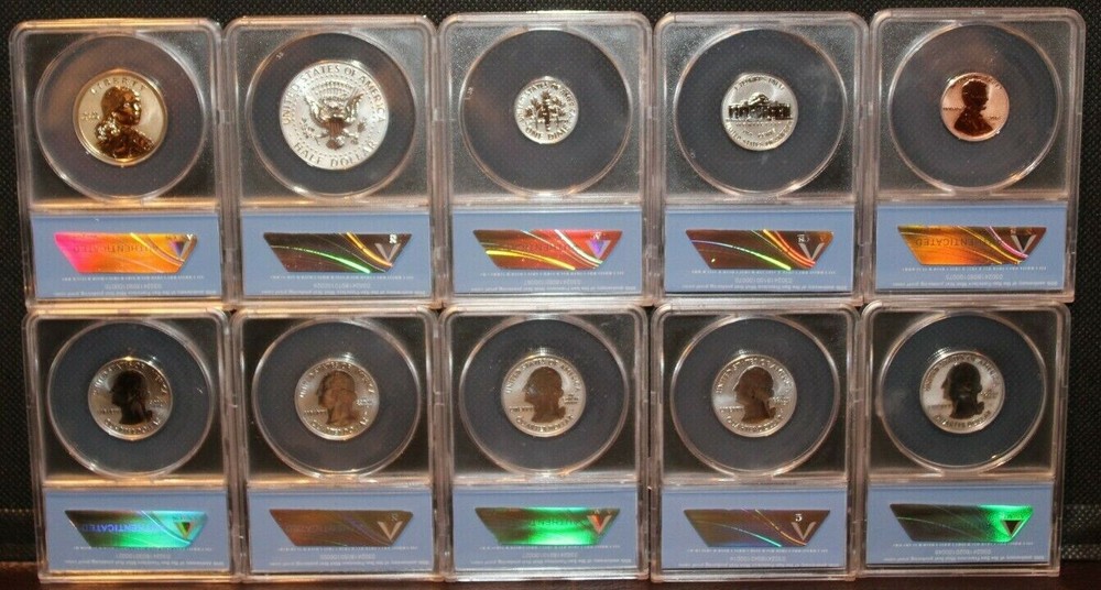 2018-S RP 70 DCAM Silver Reverse Proof 50th Anniversary Set