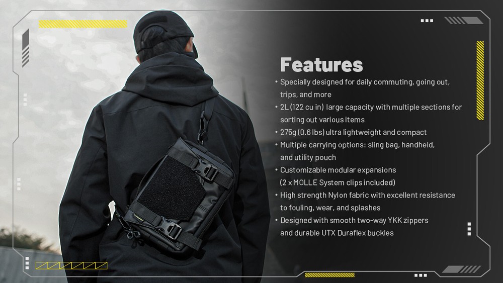 NiteCore SLB05 Modular Commuting Sling Bag