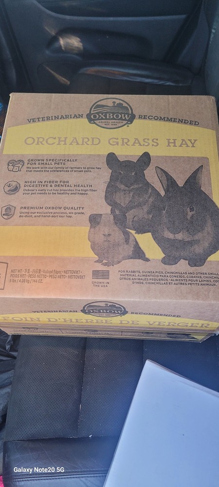 orchard grass hay. 9lb  new , unopened