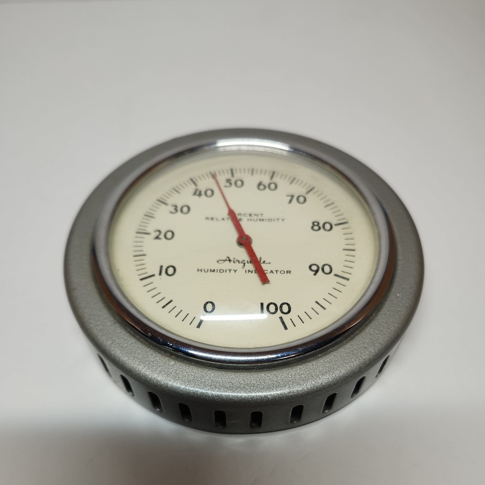 VINTAGE AIRGUIDE ANALOG DIAL HUMIDITY INDICATOR