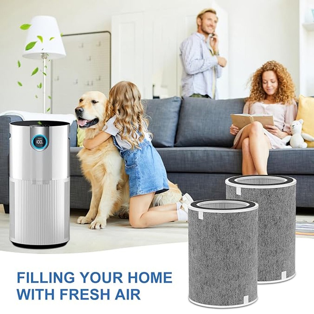 HP202 Replacement Filter Compatible with Shark Air Purifier HE2FKBAS HE2FKBASMB