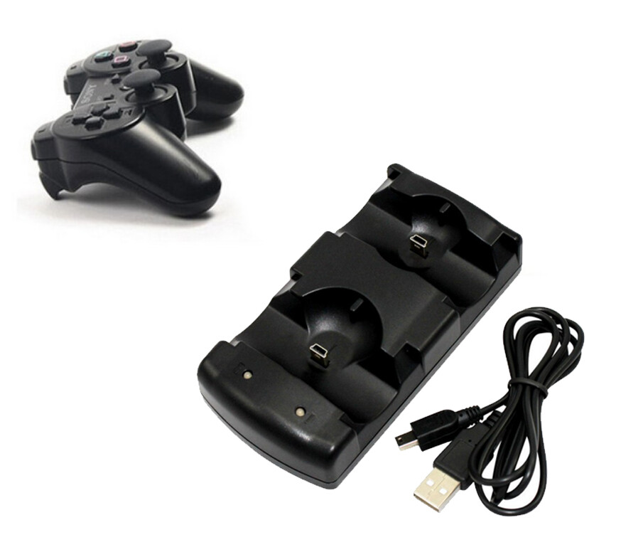 for Sony PS3 Wireless Controller USB Dual Charger Charging Dock Station