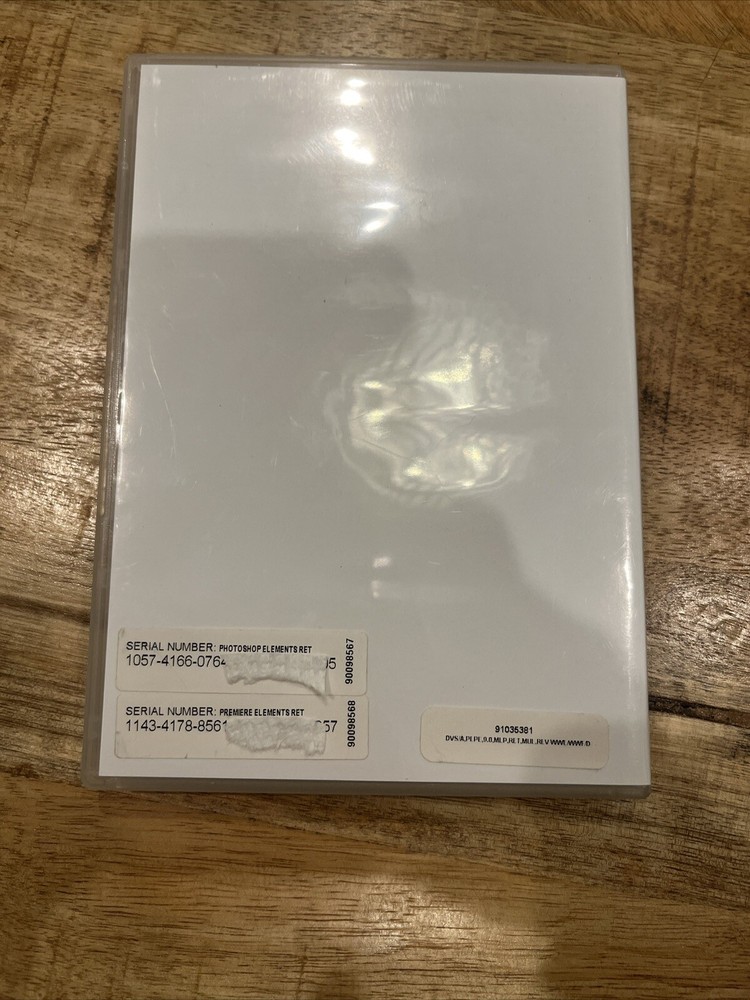 Adobe Photoshop Elements 9 with serial number Great Condition 4 Disc