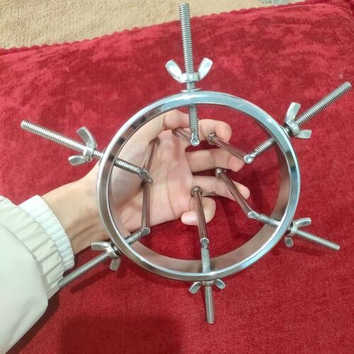 Huge Plug Extreme Spreader stretcher Vaginal Speculum Chastity Device Adjustable