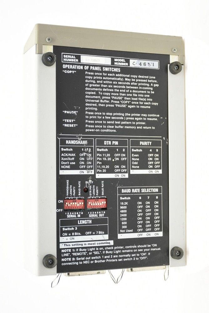 Vintage Hanzon Data Global Universal Data Buffer